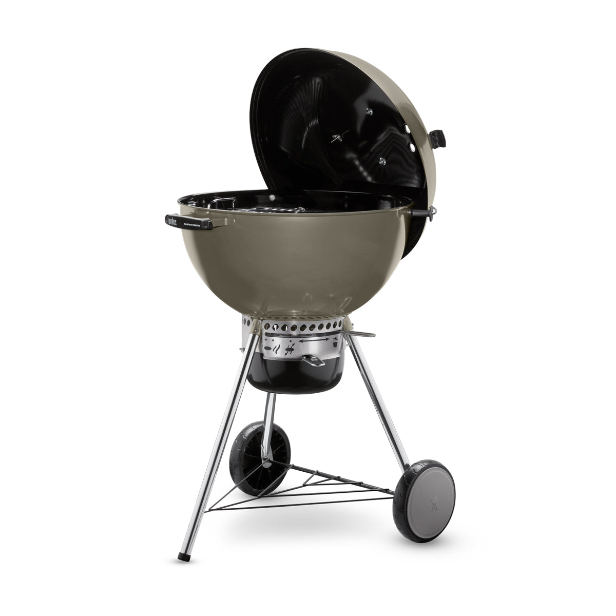 Weber Master Touch GBS C-5750 57cm Charcoal BBQ - Smoke Grey - Free Weber Rapidfire Chimney Charcoal Starter Set Included