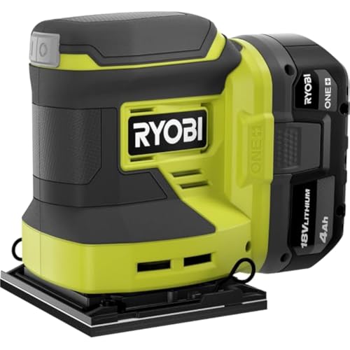 RYOBI ONE+ 1/4 Sheet Sander Kit - 14000 OPM, Quick Paper Change