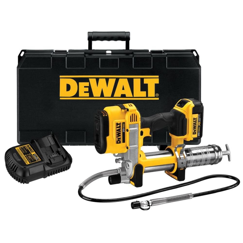 DEWALT 20V MAX Grease Gun Kit, Cordless, 42” Long Hose