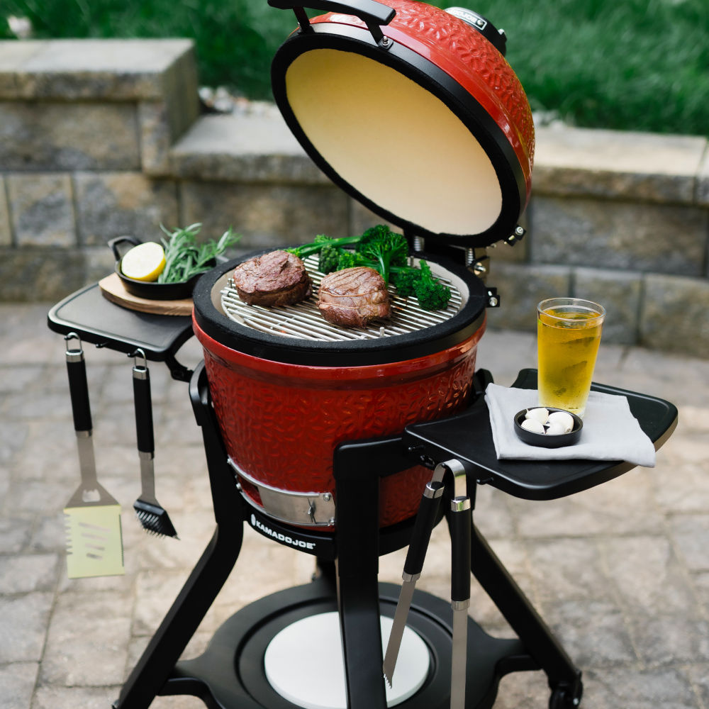 Kamado Joe Jr Celebration Pack - Includes BBQ, Sear Plate, Cover and Cart