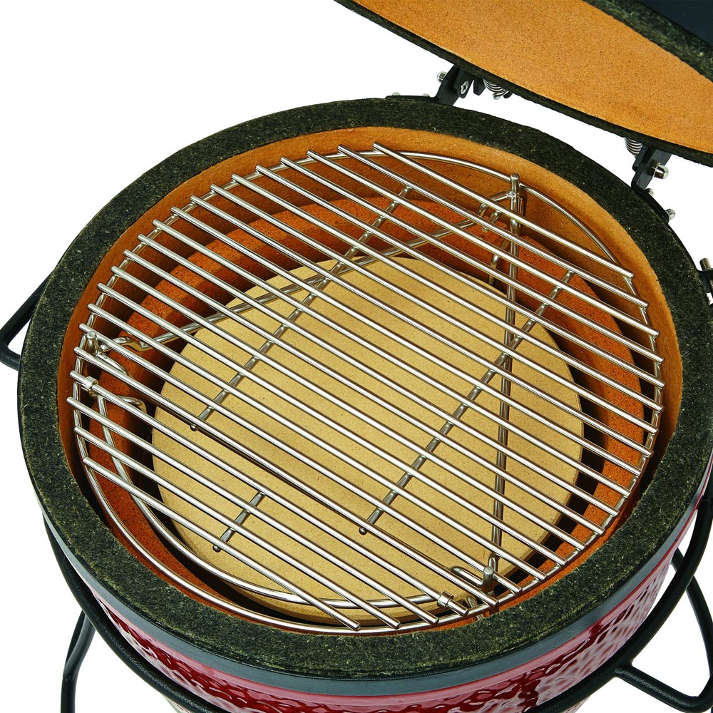 Kamado Joe "Joe Jr." Charcoal BBQ Grill Smoker with Discovery Pack