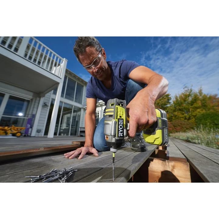Ryobi R18IDBL-0 18 V ONE+ Cordless Brushless Impact Driver - Hyper Green