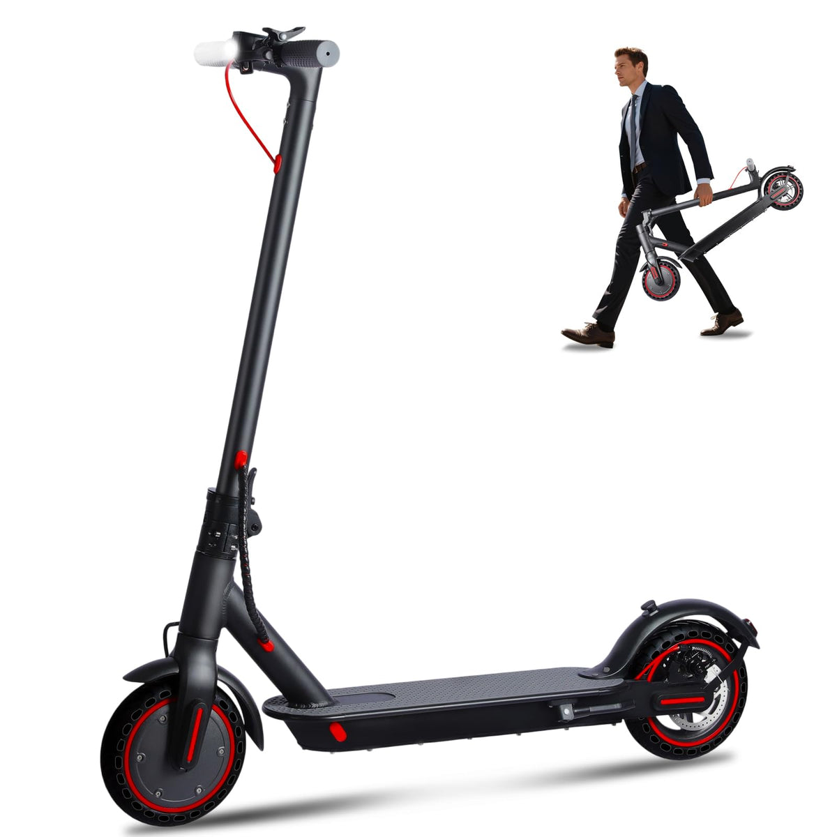 8.5" Electric Scooters for Adults, Electric Scooter with a Range of 20-30 km