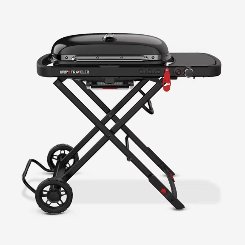 Weber Traveler Portable Gas BBQ Grill - Stealth Edition
