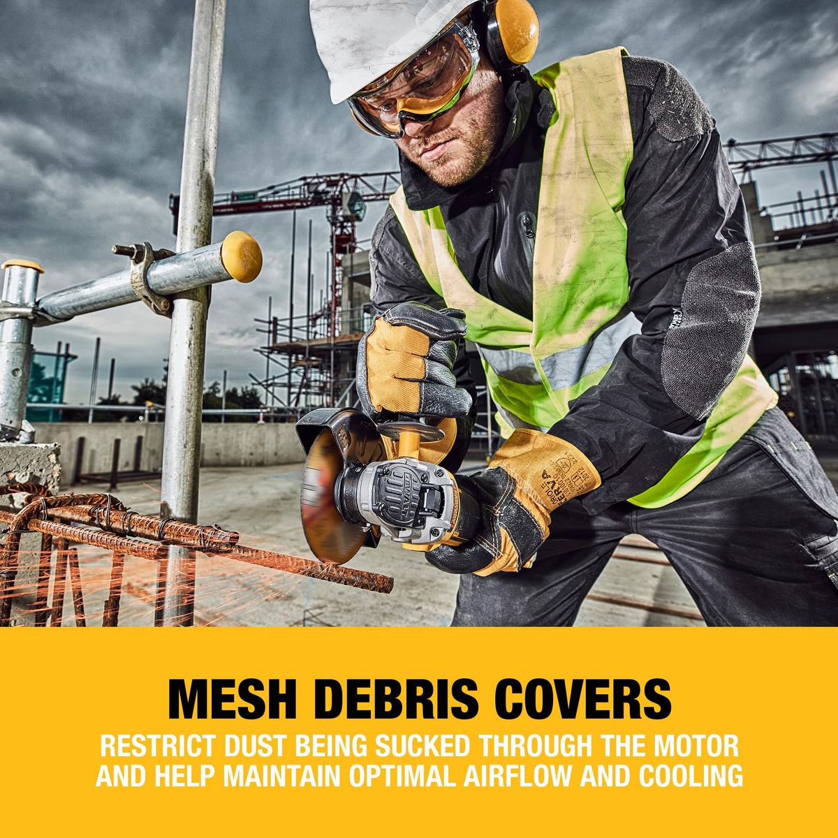 DEWALT 18V XR Brushless 125mm Paddle Switch Angle Grinder - Tool Only in TSTAK, DCG406NT-XJ