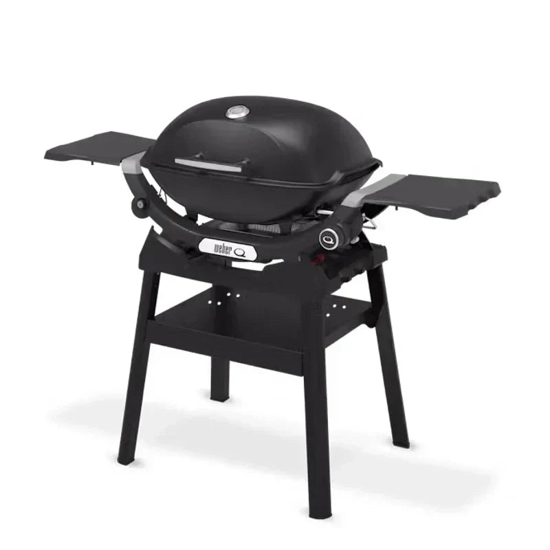 Weber Q2200N Gas BBQ with Compact Stand and Side Tables