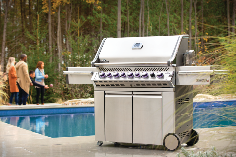 Napoleon Prestige PRO 665 Gas BBQ RSBI PRO665RSIBPSS-3-GB - Free Rotisserie and Cover